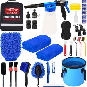 37-Piece Car Detailing Kit with Foam Gun