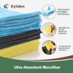 Eyliden Microfiber Cloths for Cars & Home - 10 Pack