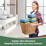 Eyliden Microfiber Cloths for Cars & Home - 10 Pack