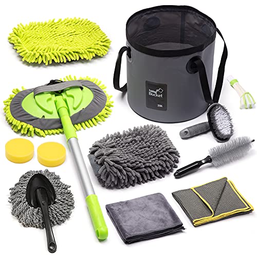 AURELIO TECH 12 Pcs Car Cleaning Kit