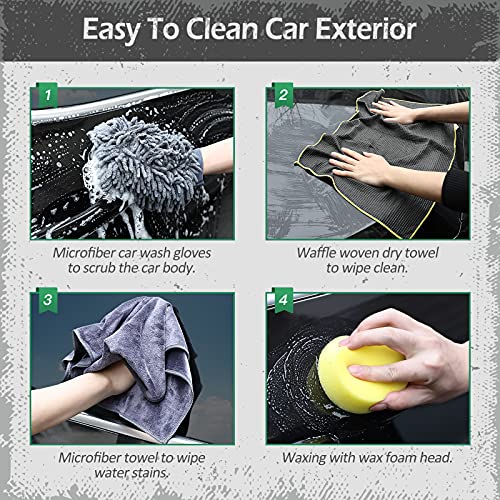 AURELIO TECH 12 Pcs Car Cleaning Kit