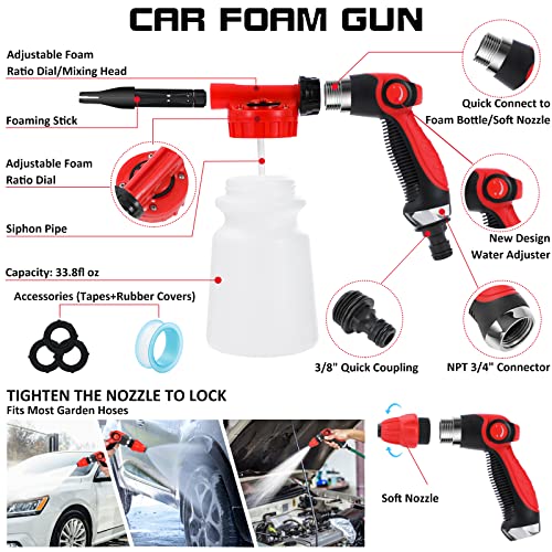 AUTODECO 35Pcs Car Wash Cleaning Kit