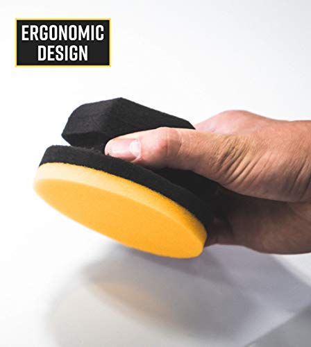 Adam's Yellow Hex Grip Car Wax Applicator