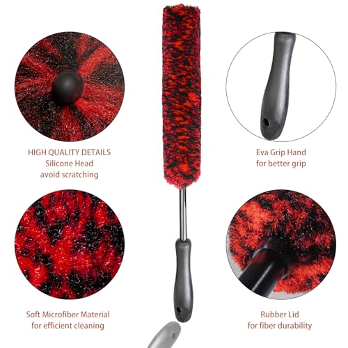 Metal-free Soft Wheel Cleaner Brush for Cars