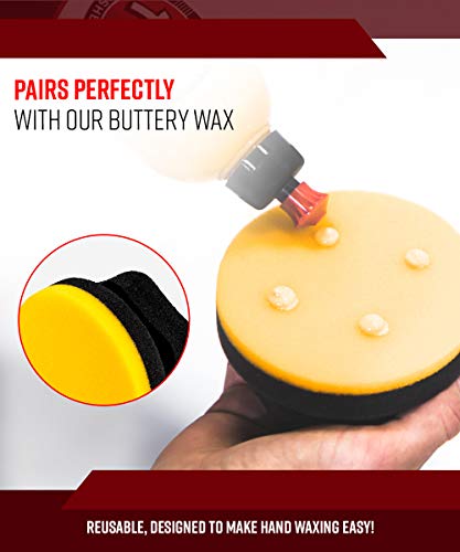 Adam's Yellow Hex Grip Car Wax Applicator