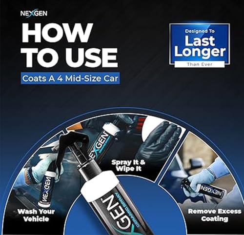 Nexgen Ceramic Spray - Professional-Grade Car Coating - 8oz