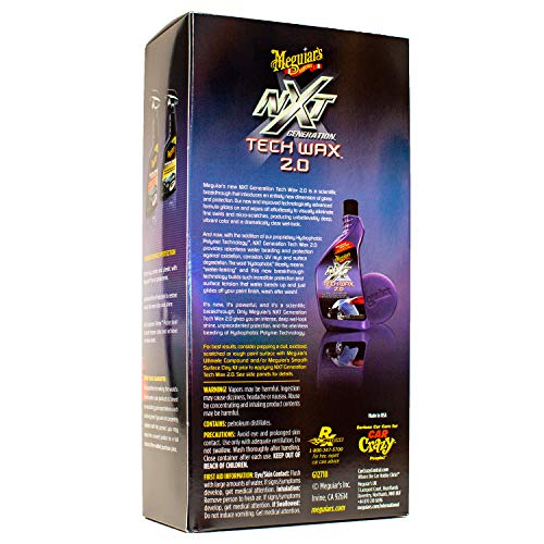 Meguiar's NXT Generation Tech Wax 2.0 - 18 Oz Bottle with Foam Applicator Pad
