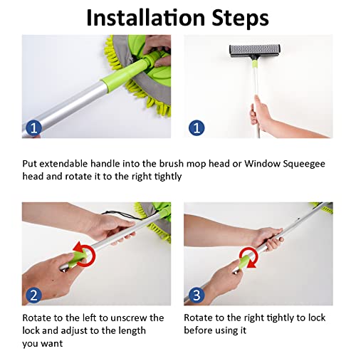 29Pcs Car Wash Kit with Extendable Brush Mop & Window Scraper