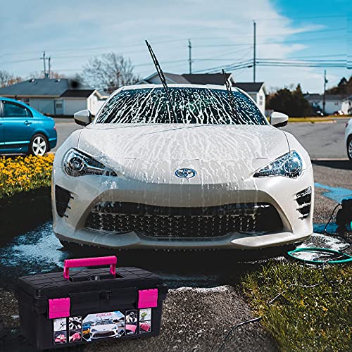 29Pcs Car Wash Kit with Extendable Brush Mop & Window Scraper