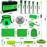 17Pcs Car Wash Kit: Brush & Bucket Combo