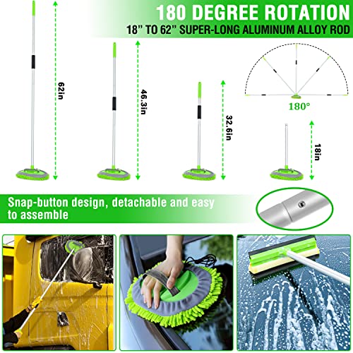 17Pcs Car Wash Kit: Brush & Bucket Combo