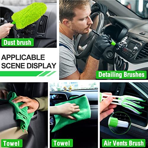 17Pcs Car Wash Kit: Brush & Bucket Combo