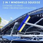 Car Wash Brush Kit with Long Handle, Chenille Head