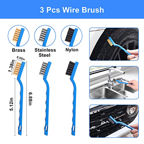 Car Wash Brush Kit with Long Handle, Chenille Head