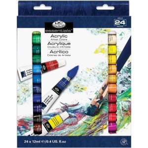 Royal & Langnickel 12 ml Acrylic Paint Set, 24 Colors