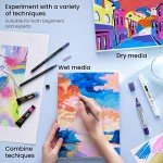 ARTEZA Heavyweight Mixed Media Paper Pad, 20 Sheets