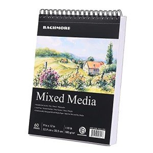 Bachmore 9x12 Inch Multi-Media Drawing Pad