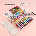 Watercolor Paint Set: 100 Colors & Accessories