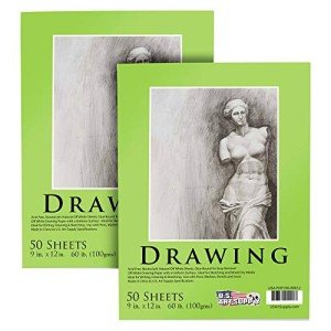 Premium 9" x 12" Drawing Paper Pad - 2 Pack