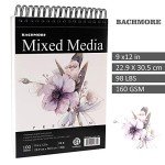 Bachmore Watercolor Sketchbook, 100 Sheets, 160 g/m²