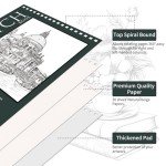 10-Pack Spiral Bound Sketch Books, 300 Sheets
