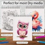 10-Pack Spiral Bound Sketch Books, 300 Sheets