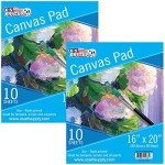 U.S. Art Supply 10-Sheet Acid-Free Canvas Pads