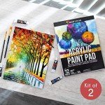 Acrylic Art Paper Pads - 2 Pack, 9x12 inch