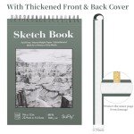 SuFly 9x12 Spiral Sketch Book with 100 Sheets