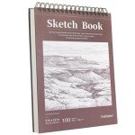 Crehatos 9"x12" Top Spiral Sketch Pad - 100 Sheets