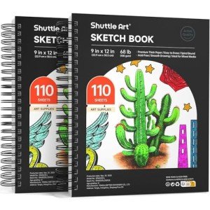 Shuttle Art Spiral Bound Sketchbook Pack of 2