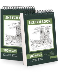 WeLiu 9x12 Inch Sketchbook - 2 Packs