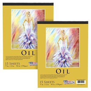U.S. Art Supply Heavy-Weight Oil Painting Paper Pad