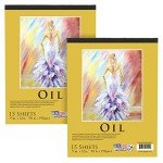 U.S. Art Supply Heavy-Weight Oil Painting Paper Pad