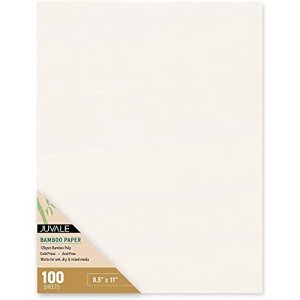 100-Pack Cold Press Bamboo Paper Sheets