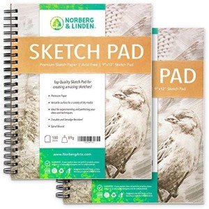 Norberg & Linden Sketch Pad 2 Pack - 9x12