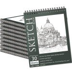 10-Pack Mini Sketchbooks with 300 Sheets