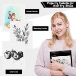 4-Pack Spiral Sketchbooks, 8.5x11 Inch, 30 Sheets