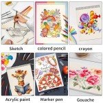 10-Pack Mini Sketchbooks with 300 Sheets