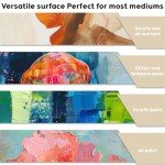 AETEXA 9"x12" Gesso Canvas Paper Pad, 10 Sheets