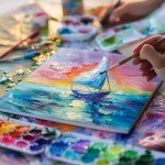 AETEXA 9"x12" Gesso Canvas Paper Pad, 10 Sheets