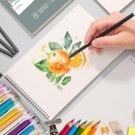 4 Pack Top Spiral Sketch Books, 9x12 Inches