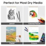 Top Spiral Bound Sketch Book - 60 Acid-Free Sheets