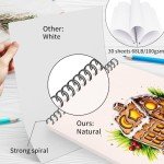 OSIMIG 5-Pack Spiral Bound Sketch Books