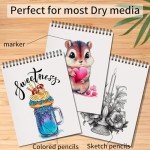 OSIMIG 5-Pack Spiral Bound Sketch Books