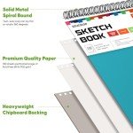 Soucolor 9" x 12" Spiral Sketch Book - 100 Sheets