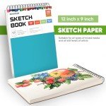 Soucolor 9" x 12" Spiral Sketch Book - 100 Sheets