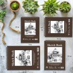 Top Spiral Sketch Pad - 2 Packs, 100 Sheets