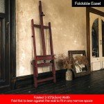 Extra Large Adjustable Beech Wood Easel with Wheels