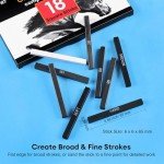 Dyvicl Graphite Charcoal Sticks - Pack of 18